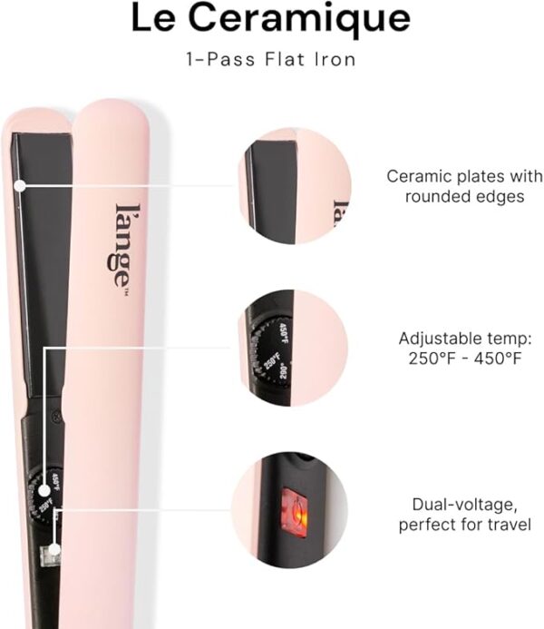 L'ANGE HAIR Le Ceramique 1-Pass Flat Iron Hair Straightener