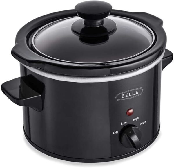 BELLA 1.5 Qt Quart Slow Cooker Crock w/