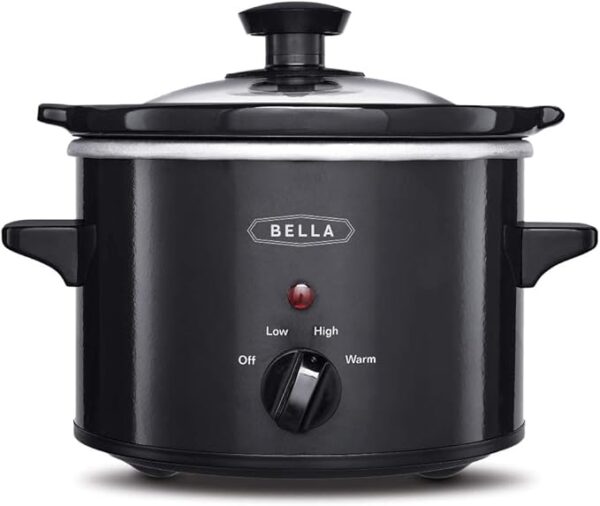 BELLA 1.5 Qt Quart Slow Cooker Crock w/ - Image 2