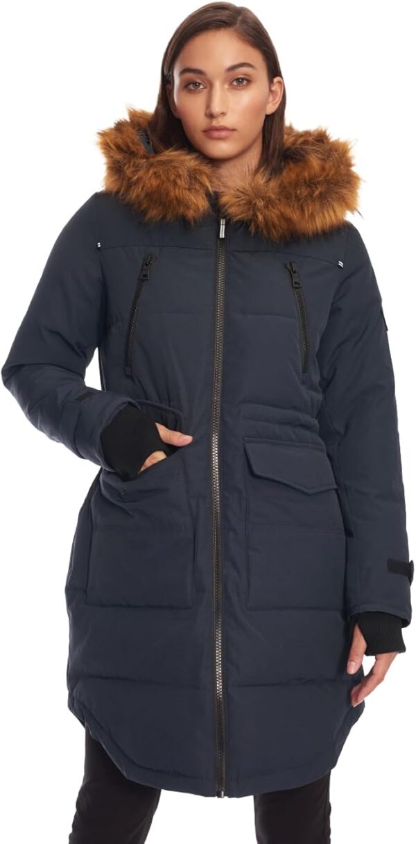 ALPINE NORTH Women’s Vegan Down Drawstring Winter Parka - Image 2