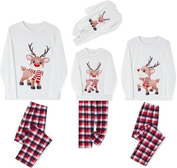WephuPSho Family Christmas Pjs Matching Sets Baby Christmas - Image 5