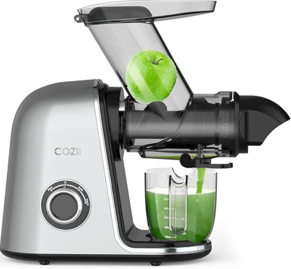 COZII Cold Press Juicer,Slow Masticating Juicer Extractor Soft/hard Mode