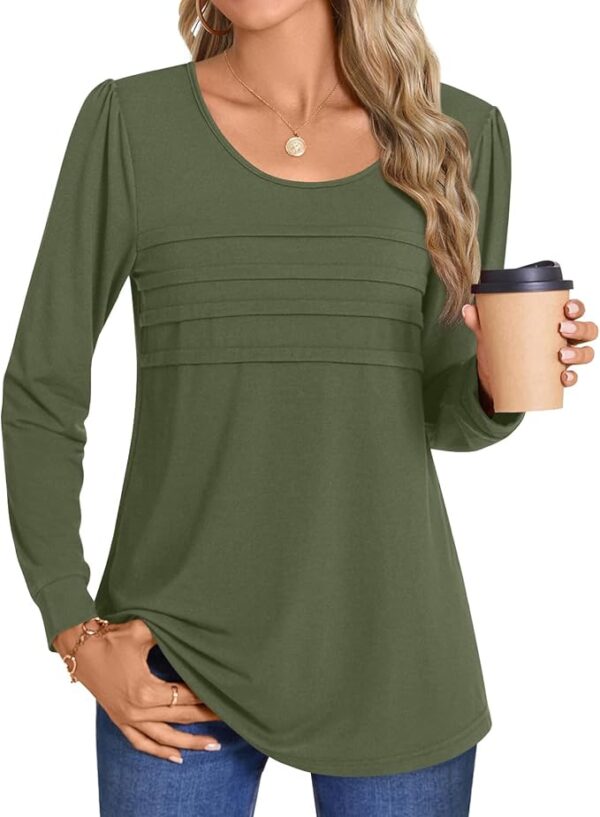 Anydoll Womens Long Sleeve Tops 2024 Fall Fashion - Image 2