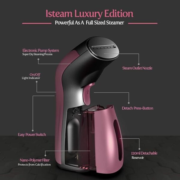 iSteam Steamer for Clothes Wrinkle Remover Luxury Editio - Image 2