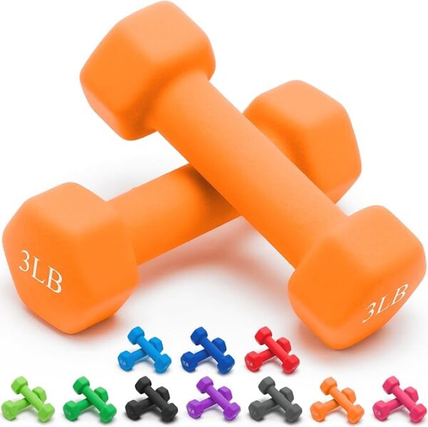 Portzon Weights Dumbbells 10 Colors Options Compatible