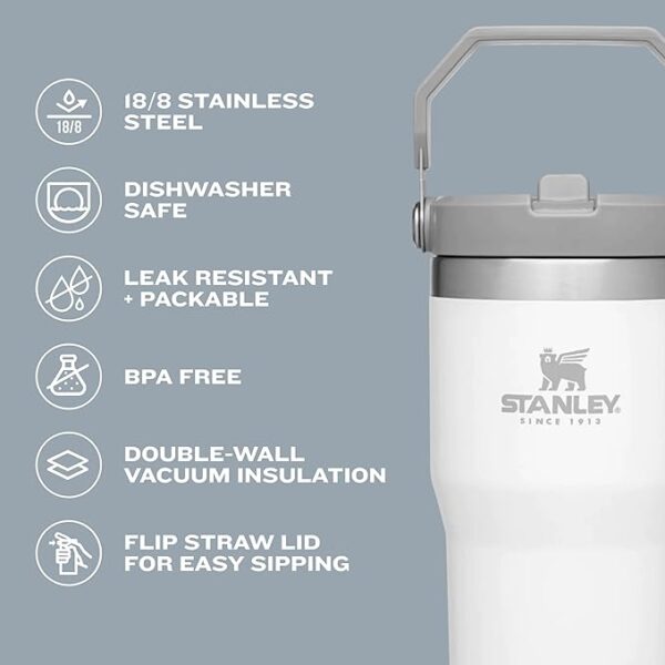 Stanley IceFlow Flip Straw Tumbler with Handle 20 oz - Image 2