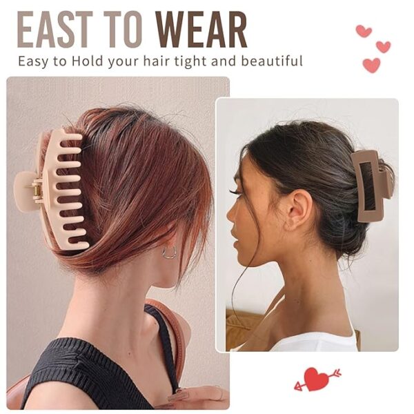 LuSeren Hair Clips for Women 4.3 Inch Large Hair Claw Clips for Women - Image 5