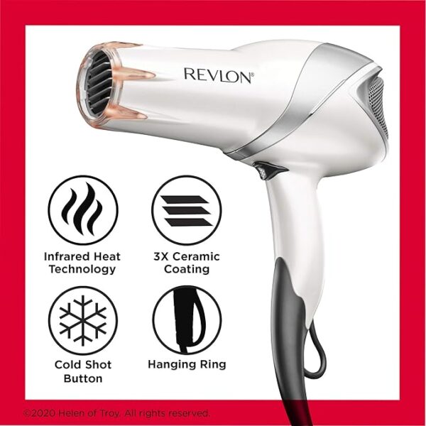 REVLON Infrared Hair Dryer with Diffuser - Image 5