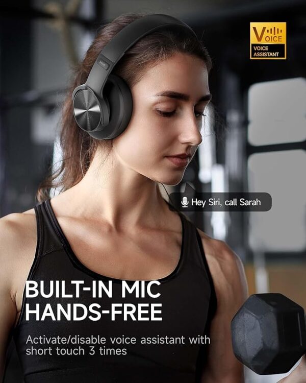 Picun B8 Bluetooth Headphones, 120H Playtime Headphones - Image 5