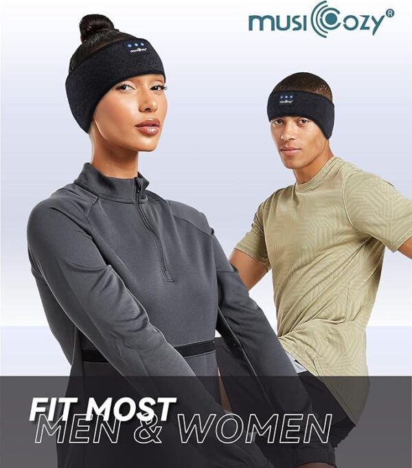 MUSICOZY Bluetooth 5.2 Sleep Headphones, Wireless Headband Headphones - Image 2