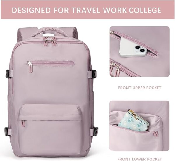 SHRRADOO Travel Laptops Backpack for Women Men - Image 3