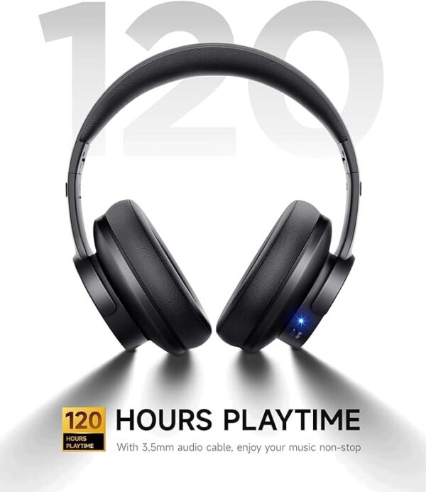 Picun B8 Bluetooth Headphones, 120H Playtime Headphones - Image 2