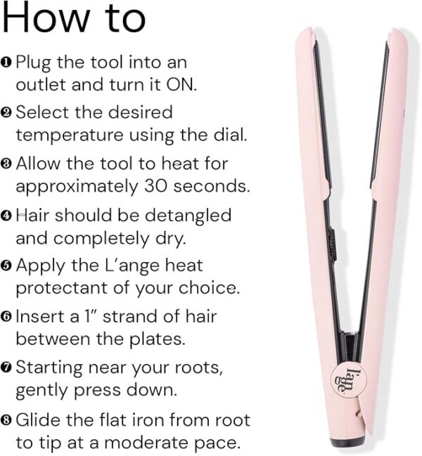 L'ANGE HAIR Le Ceramique 1-Pass Flat Iron Hair Straightener - Image 2