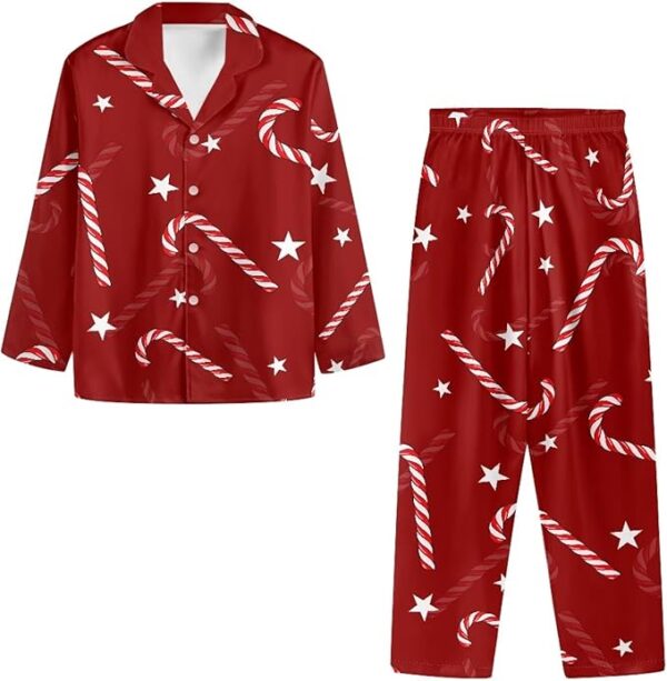 Casual Christmas Home Wear Couple Matching Outfit Pajamas Set - Image 3