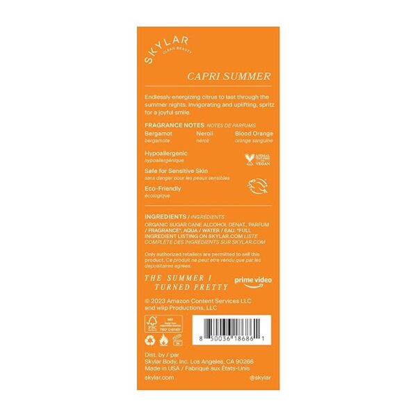 Skylar The Summer I Turned Pretty Capri Summer Eau de Perfume - Image 2