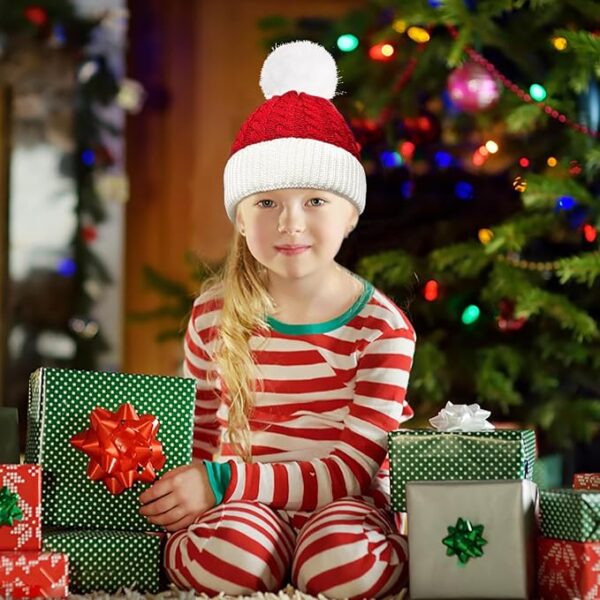 Christmas Santa Knitted Hat for Baby - Image 3