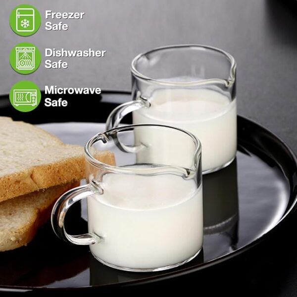 Espresso Cups Set of 2, 4 OZ Double Spouts Cups, Espresso Shot Glasses - Image 5