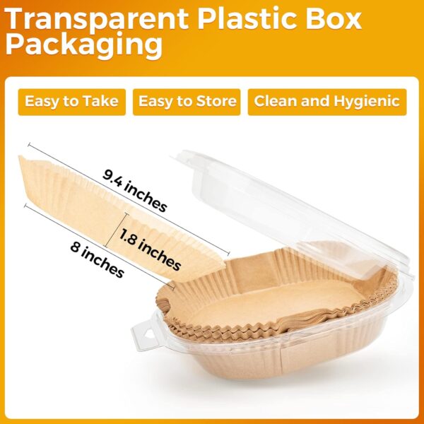 Air Fryer Paper Liners: 100Pcs Parchment Paper - Image 2
