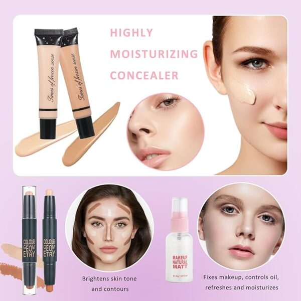 Makeup Gift Kits for Women Full-Kit,Beginner Makeup Kit - Image 3