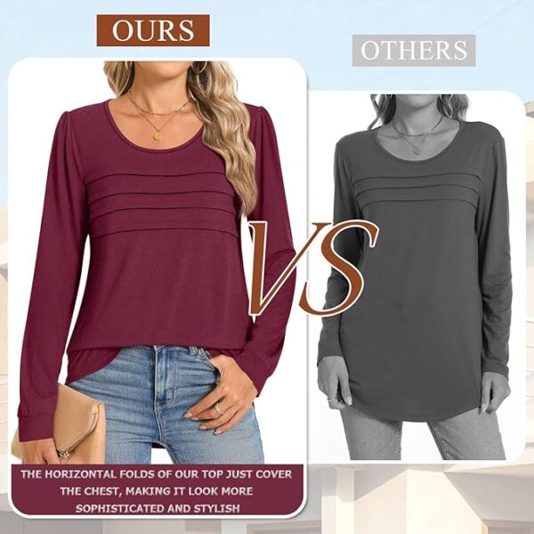 Anydoll Womens Long Sleeve Tops 2024 Fall Fashion - Image 3