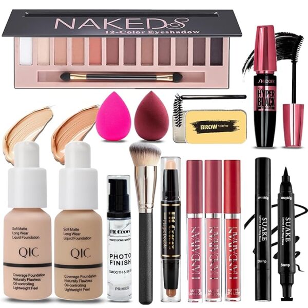 All in One Makeup Kit for Women Full Kit, 12 Colors