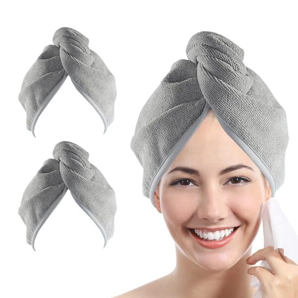 YoulerTex Ultra Plush Microfiber Hair Towel Wrap for Women