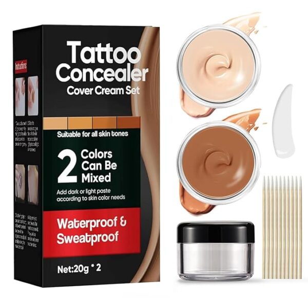Tattoo Cover Up Makeup Waterproof, Body and Leg Scar