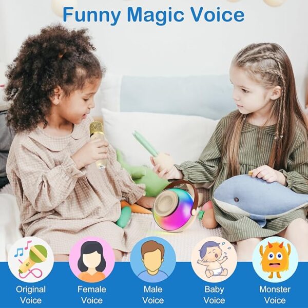 Mini Karaoke Machine for Kids Adults, Portable Bluetooth - Image 2