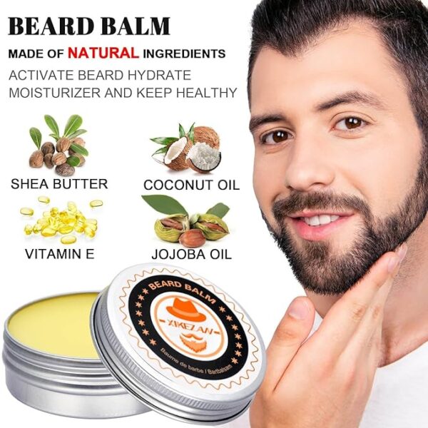 Upgraded Beard Grooming Kit w/Beard Conditioner,Beard Oil - Image 4