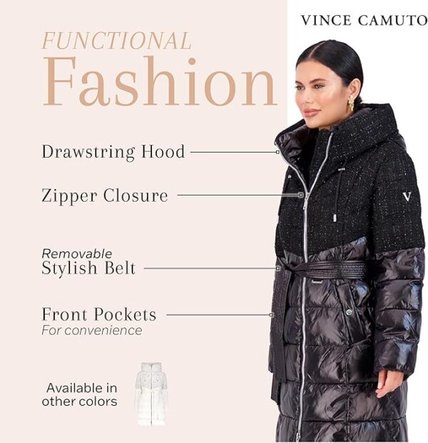 Vince Camuto Hooded Women's Puffer Jacket Womens - Image 2