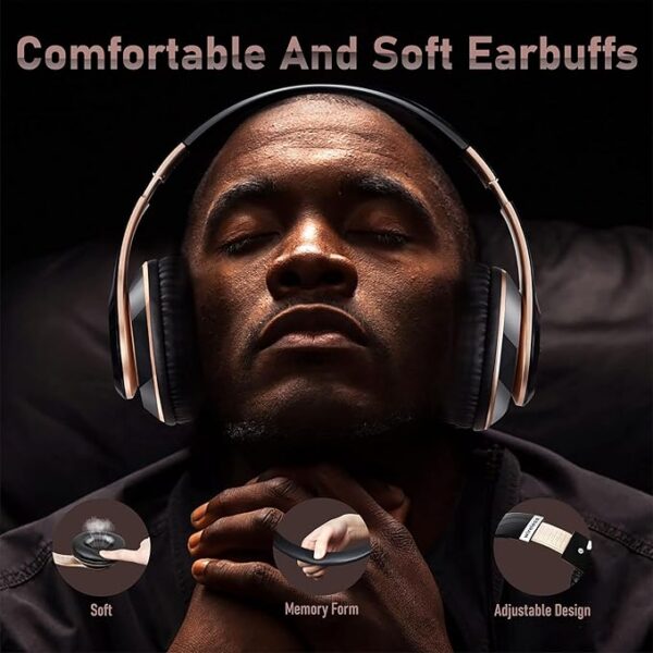 Bluetooth Headphones Over Ear, 6S Wireless Headphones Wired with 6 EQ Modes - Image 3