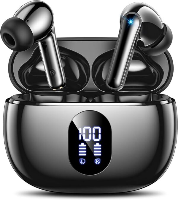 Wireless Earbuds, Bluetooth Ear Buds with Big Bass Stereo Sound