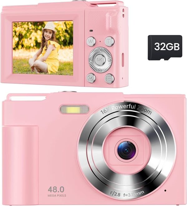 Digital Camera for Kids: FHD 1080P Camera - Video Cameras for Teens