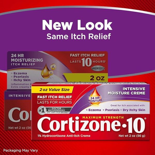 Cortizone 10 Maximum Strength Intensive Moisture Anti-Itch Cream - Image 4