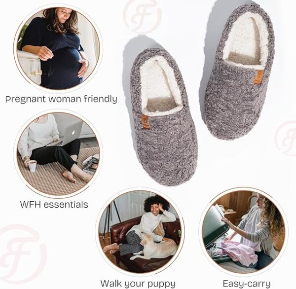 EverFoams Women’s Soft Curly Full Slippers - Image 3