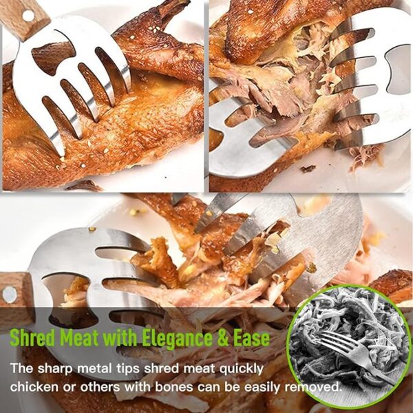 Meat Claws Chicken Shredder Shredding Forks for Meat 8.6 - Image 4