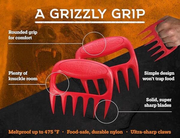 Bear Paws Meat Claws - The Original Meat Shredder Claws, USA Made - Image 3