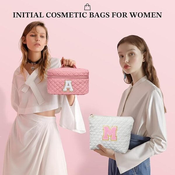 YOOLIFE Personalized Gifts Makeup Bag - Monogram Make Up Bag - Image 2