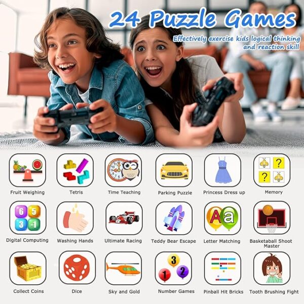 Kids Smart Game Watch with 24 Games HD Touch Screen Video Camera - Image 3