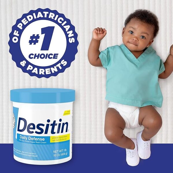 Desitin Daily Defense Baby Diaper Rash Cream with 13% Zinc Oxide - Image 5