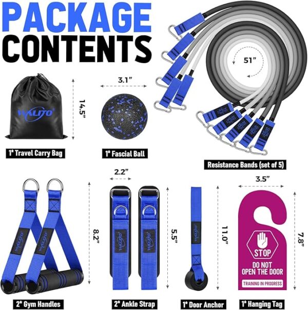 WALITO Resistance Bands Set - Exercise Bands with Handles - Image 4