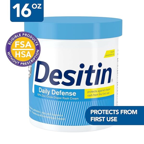 Desitin Daily Defense Baby Diaper Rash Cream with 13% Zinc Oxide - Image 3
