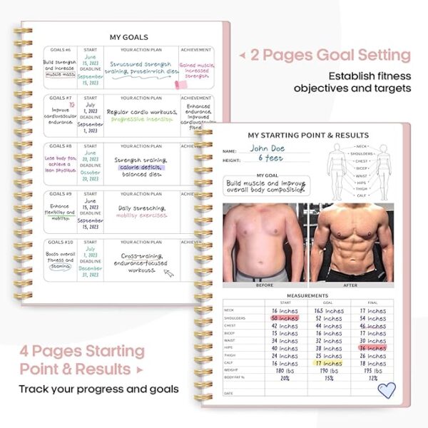 Fitness Workout Journal for Women & Men - Image 3