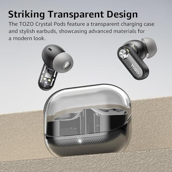 TOZO Hybrid Active Noise Cancelling Wireless Earbuds, 10mm Drivers Deep Bass Stereo Sound - Image 4