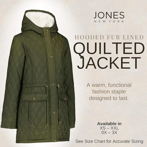 Jones NY Diamond-Quilted Jacket Anorak - Image 4