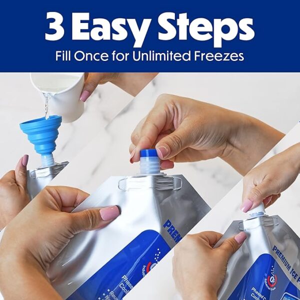 ooler Shock Reusable Ice Packs for Cooler - Long Lasting Cold Freezer Packs for Coolers - Image 2