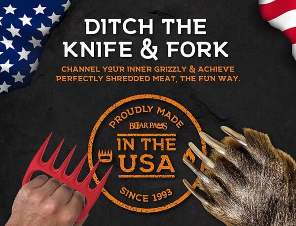 Bear Paws Meat Claws - The Original Meat Shredder Claws, USA Made - Image 2