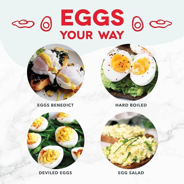 DASH Rapid Egg Cooker: 6 Egg Capacity Electric Egg Cooker for Hard Boiled Eggs - Image 2