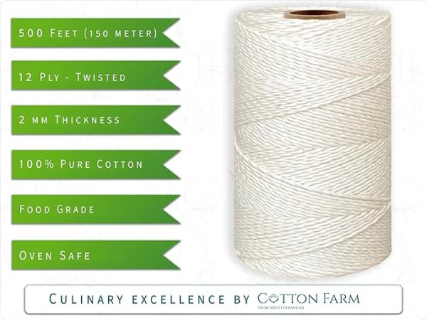 Cotton Farm Cooking Twine, 500 Feet String - Image 4