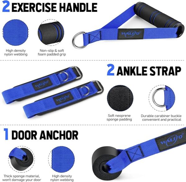 WALITO Resistance Bands Set - Exercise Bands with Handles